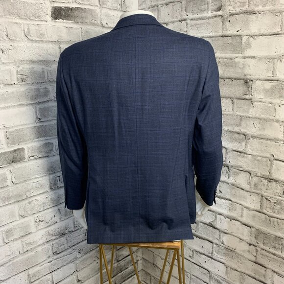 Hart Schaffner Marx Union Made Check Print 2 Button Blazer - Picture 5 of 16